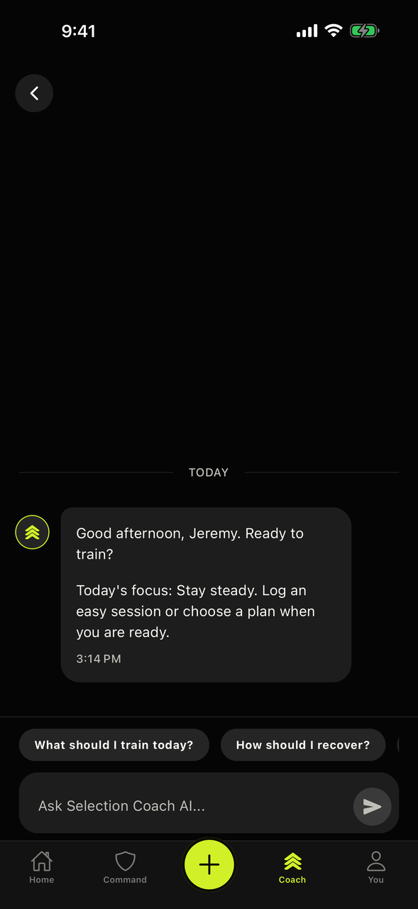 Gurkha Fit App - AI Coach Conversation